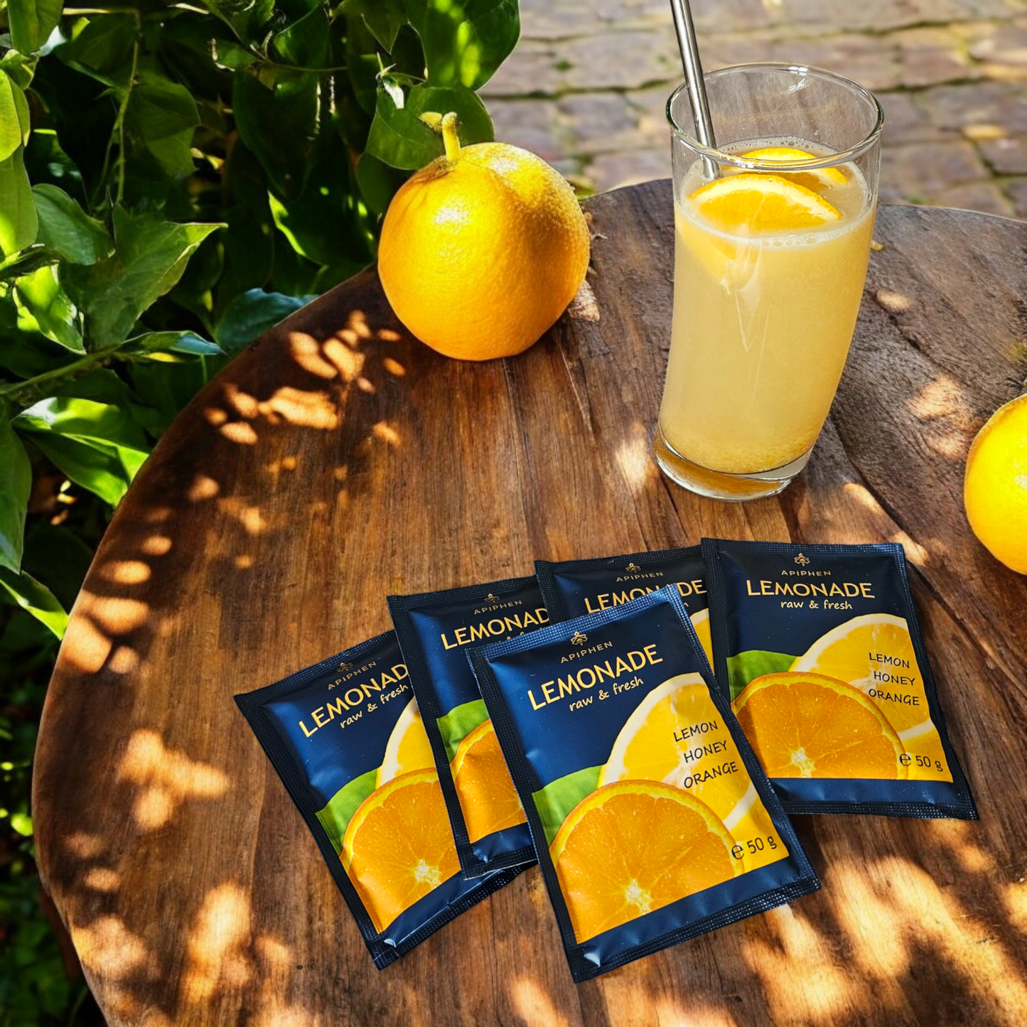 a lemonade  prepared with Lemonade Apiphen Orange