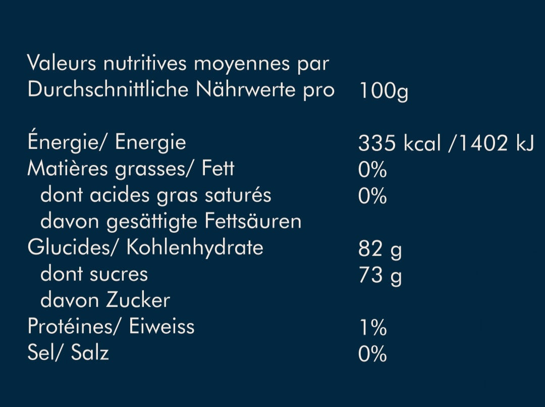 FRUITONATE - Nutritional value